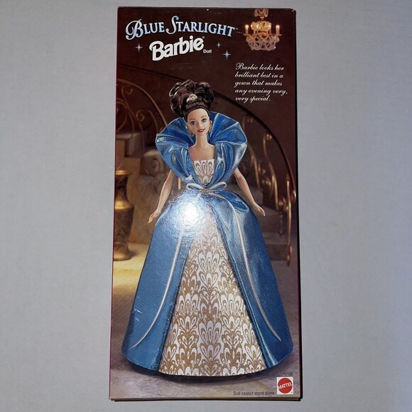 BLUE STARLIGHT Barbie Doll Special Edition Brunette 1996 New In Box - Picture 4 of 10